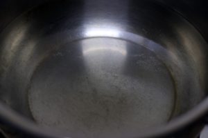 water in a pot