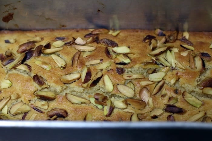 homemade freshly baked gulab jamun cake